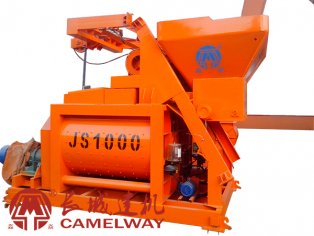 长城js1000型双卧轴强制式搅拌机 一方搅拌机