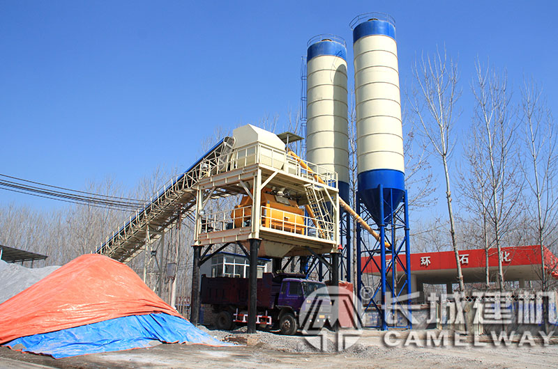 新农村改造连体25搅拌站客户现场 新农村改造连体25搅拌站客户现场