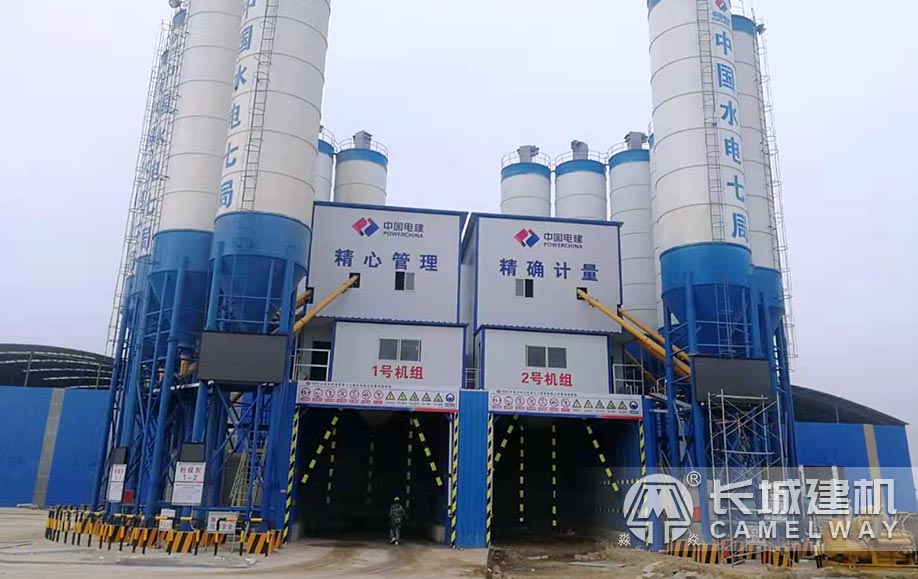 长城180搅拌站机组设备客户现场 长城180搅拌站机组设备客户现场