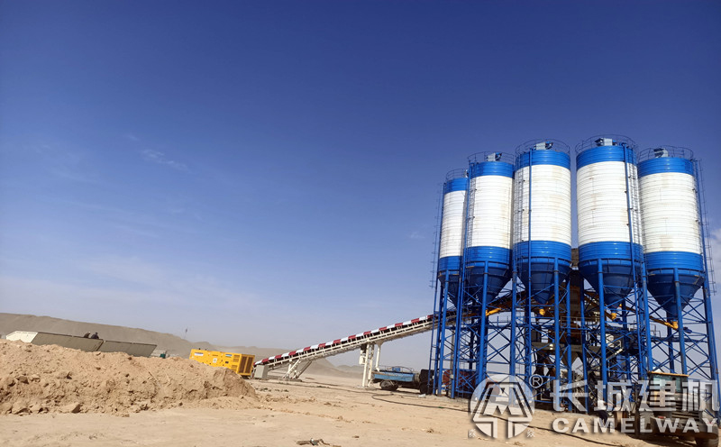 长城建机240商砼站现场案例 长城建机240商砼站现场案例