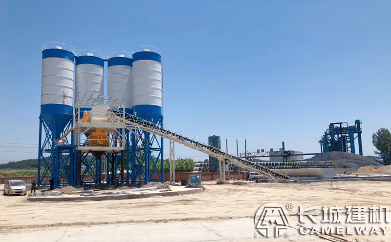 长城建机三立搅拌站-hzs180站建站完成 长城建机三立搅拌站-hzs180站建站完成